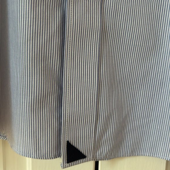 UnTUCKit Men’s Size XXL Wrinkle-Free Bordeaux Shirt Blue & White Stripe XX Large - Picture 4 of 12